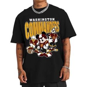 Washington Football Mickey Donald Duck And Goofy Football Team T-Shirt